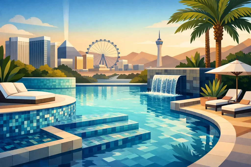 Best Pool Tiles for Las Vegas Luxury Pools