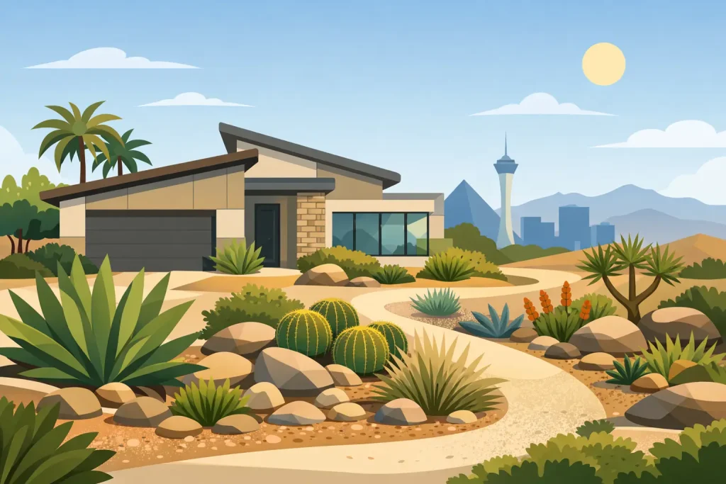 Low Water Landscaping Las Vegas Homes Deserve - Green Planet Landscaping & Pools, Inc. Low Water Landscaping Las Vegas Homes Deserve