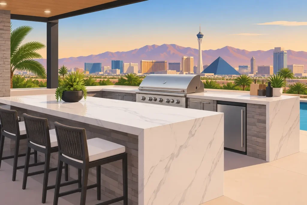 Best Outdoor Kitchen Countertops for Las Vegas