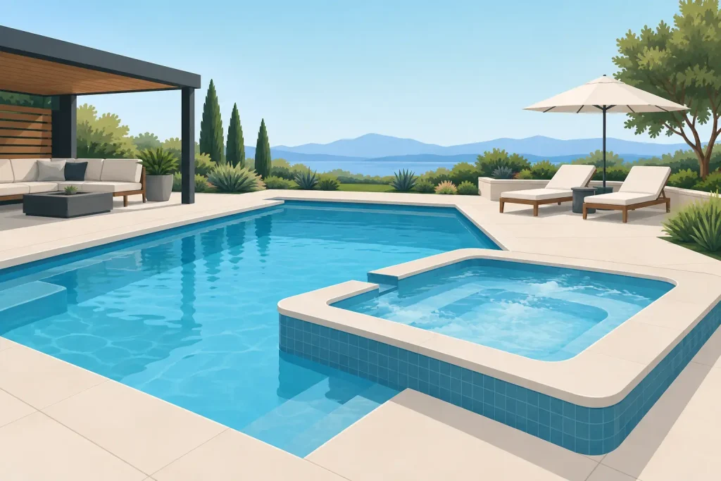 How to Integrate Pool and Spa Into One Design