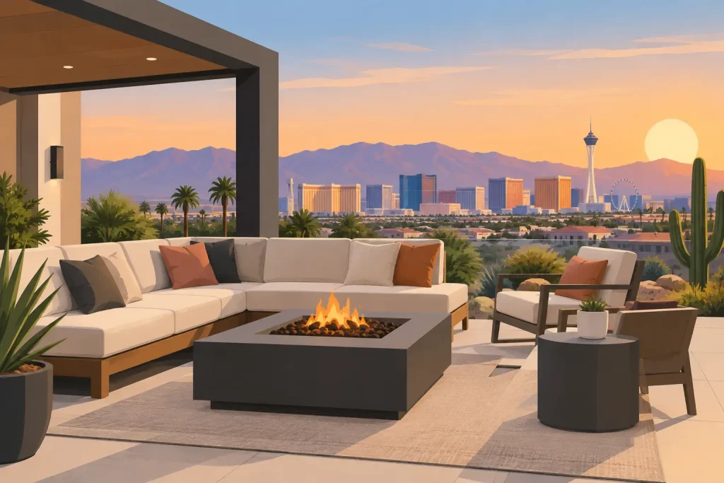 Outdoor Living Room Design Ideas for Las Vegas